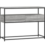 VidaXL Wandtafel 100x40x75 cm bewerkt hout grijs sonoma eikenkleurig