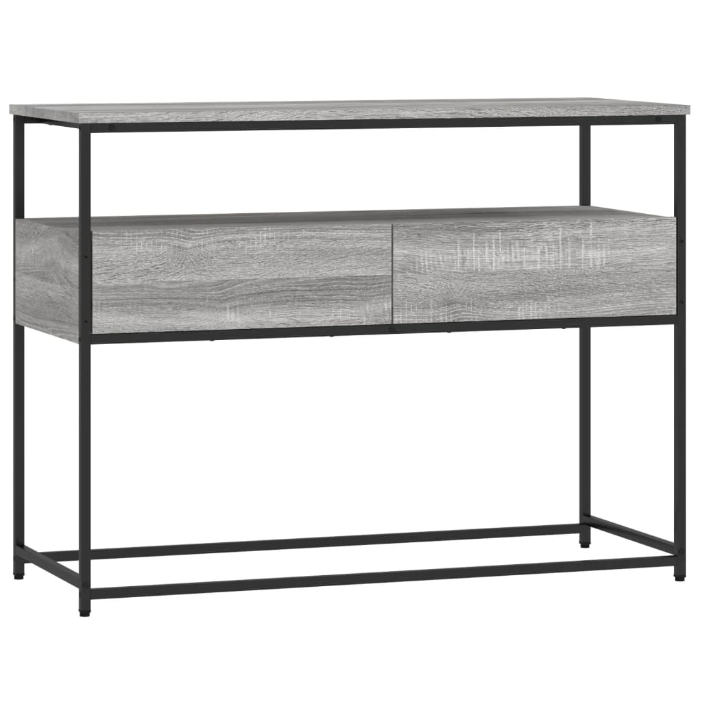 VidaXL Wandtafel 100x40x75 cm bewerkt hout grijs sonoma eikenkleurig