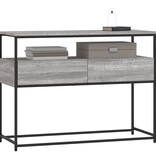 VidaXL Wandtafel 100x40x75 cm bewerkt hout grijs sonoma eikenkleurig