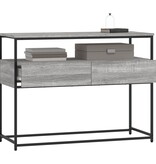 VidaXL Wandtafel 100x40x75 cm bewerkt hout grijs sonoma eikenkleurig