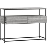 VidaXL Wandtafel 100x40x75 cm bewerkt hout grijs sonoma eikenkleurig