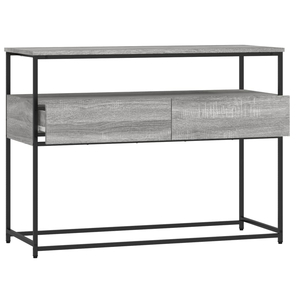VidaXL Wandtafel 100x40x75 cm bewerkt hout grijs sonoma eikenkleurig