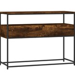 VidaXL Wandtafel 100x40x75 cm bewerkt hout gerookt eikenkleurig