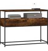VidaXL Wandtafel 100x40x75 cm bewerkt hout gerookt eikenkleurig