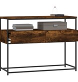 VidaXL Wandtafel 100x40x75 cm bewerkt hout gerookt eikenkleurig
