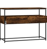 VidaXL Wandtafel 100x40x75 cm bewerkt hout gerookt eikenkleurig