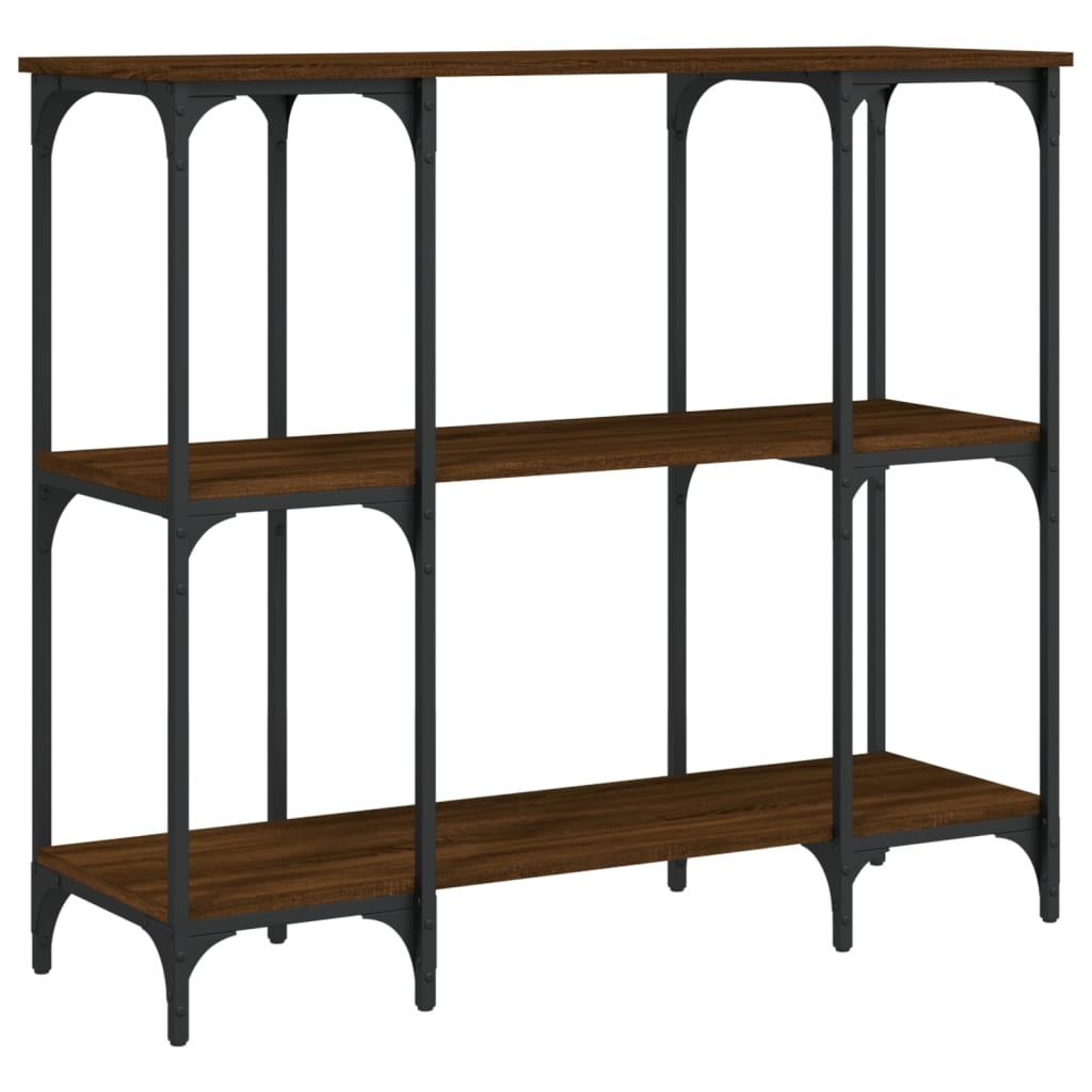 VidaXL Wandtafel 102x35x90 cm bewerkt hout bruin eikenkleur