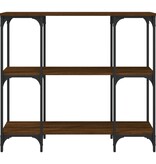 VidaXL Wandtafel 102x35x90 cm bewerkt hout bruin eikenkleur
