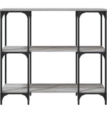 VidaXL Wandtafel 102x35x90 cm bewerkt hout grijs sonoma eikenkleurig