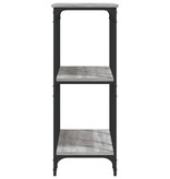 VidaXL Wandtafel 102x35x90 cm bewerkt hout grijs sonoma eikenkleurig