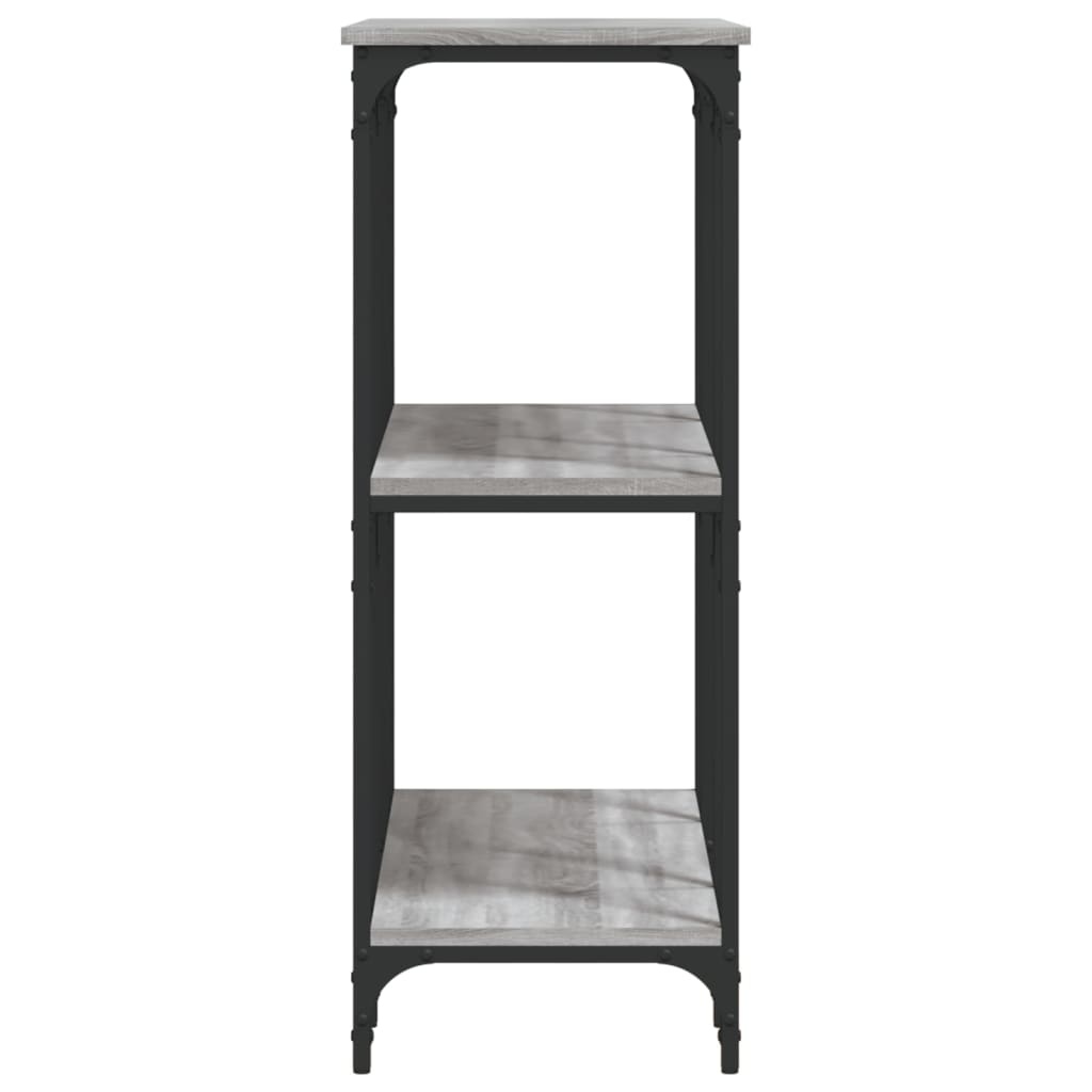 VidaXL Wandtafel 102x35x90 cm bewerkt hout grijs sonoma eikenkleurig