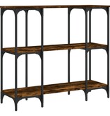 VidaXL Wandtafel 102x35x90 cm bewerkt hout gerookt eikenkleurig