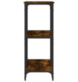VidaXL Wandtafel 102x35x90 cm bewerkt hout gerookt eikenkleurig