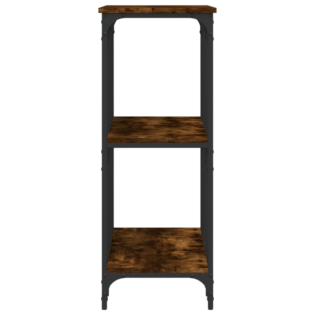 VidaXL Wandtafel 102x35x90 cm bewerkt hout gerookt eikenkleurig