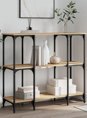 VidaXL Wandtafel 102x35x90 cm bewerkt hout sonoma eikenkleurig