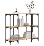 VidaXL Wandtafel 102x35x90 cm bewerkt hout sonoma eikenkleurig
