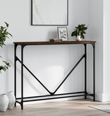 VidaXL Wandtafel 102x22,5x75 cm bewerkt hout bruin eikenkleur