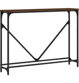 VidaXL Wandtafel 102x22,5x75 cm bewerkt hout bruin eikenkleur