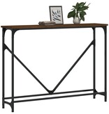 VidaXL Wandtafel 102x22,5x75 cm bewerkt hout bruin eikenkleur