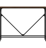 VidaXL Wandtafel 102x22,5x75 cm bewerkt hout bruin eikenkleur