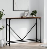VidaXL Wandtafel 102x22,5x75 cm bewerkt hout gerookt eikenkleurig