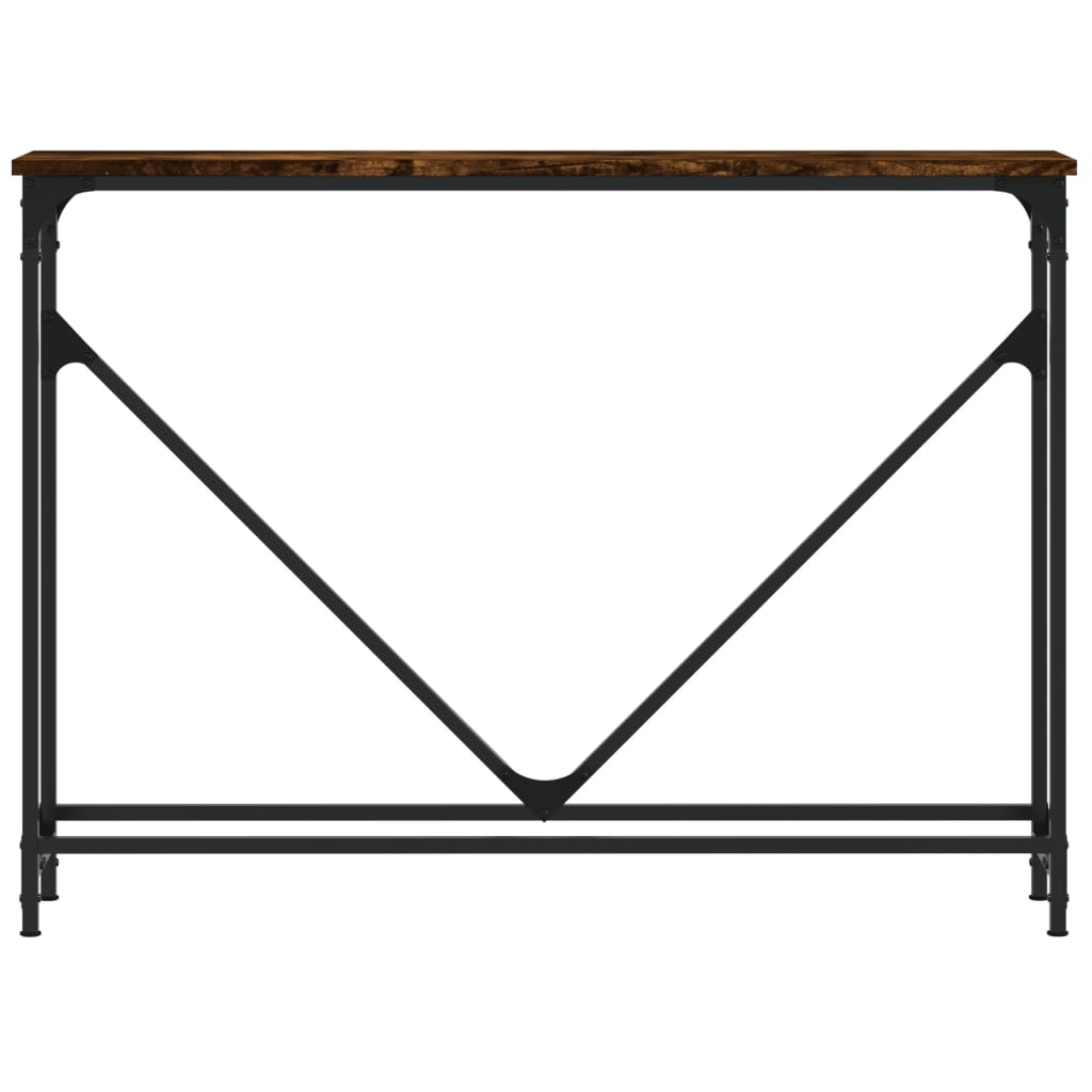 VidaXL Wandtafel 102x22,5x75 cm bewerkt hout gerookt eikenkleurig