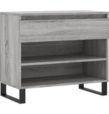 VidaXL Schoenenkast 70x36x60 cm bewerkt hout sonoma grijs