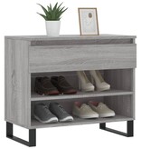 VidaXL Schoenenkast 70x36x60 cm bewerkt hout sonoma grijs
