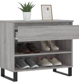 VidaXL Schoenenkast 70x36x60 cm bewerkt hout sonoma grijs