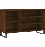 VidaXL Schoenenkast 102x36x60 cm bewerkt hout bruin eikenkleur