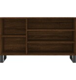 VidaXL Schoenenkast 102x36x60 cm bewerkt hout bruin eikenkleur
