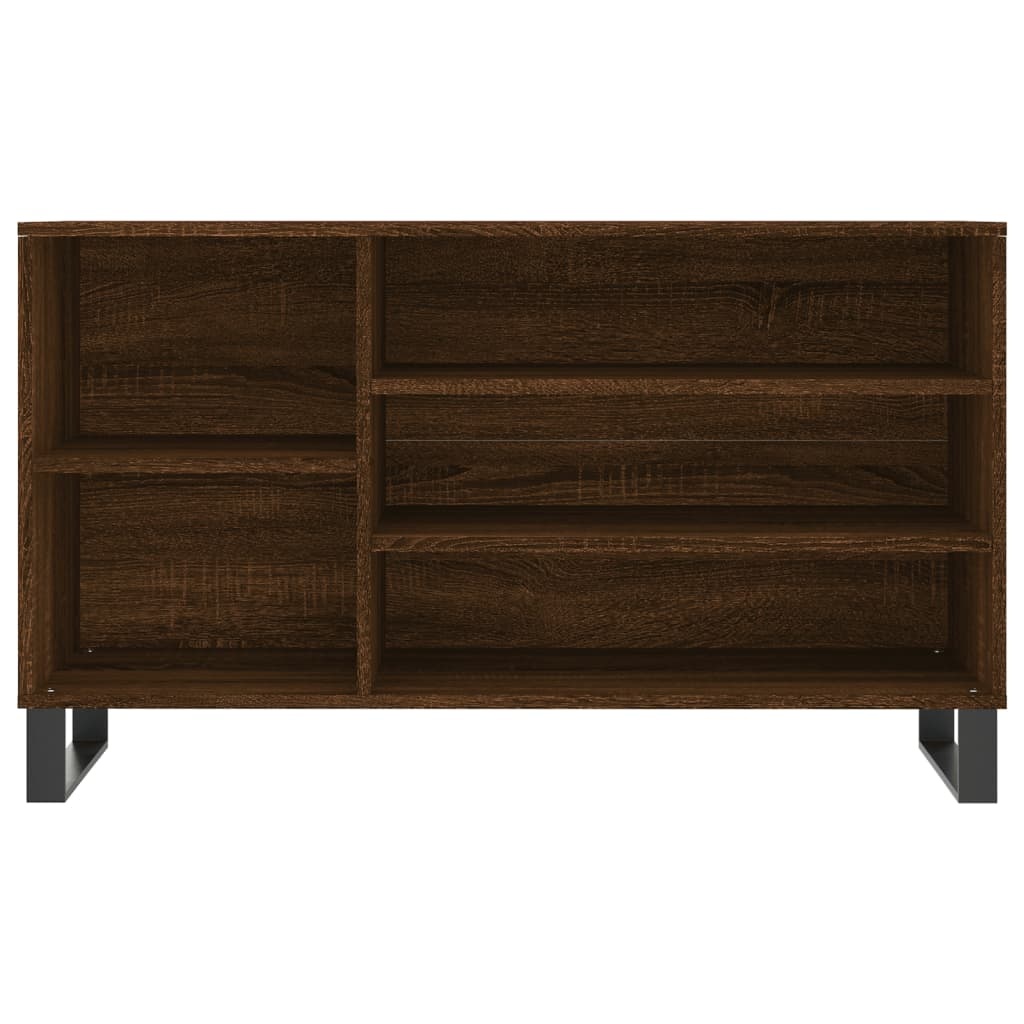 VidaXL Schoenenkast 102x36x60 cm bewerkt hout bruin eikenkleur