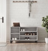 VidaXL Schoenenkast 102x36x60 cm bewerkt hout sonoma grijs