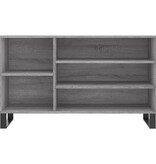 VidaXL Schoenenkast 102x36x60 cm bewerkt hout sonoma grijs