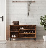 VidaXL Schoenenkast 102x36x60 cm bewerkt hout gerookt eikenkleurig