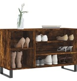 VidaXL Schoenenkast 102x36x60 cm bewerkt hout gerookt eikenkleurig