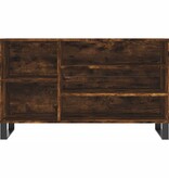 VidaXL Schoenenkast 102x36x60 cm bewerkt hout gerookt eikenkleurig