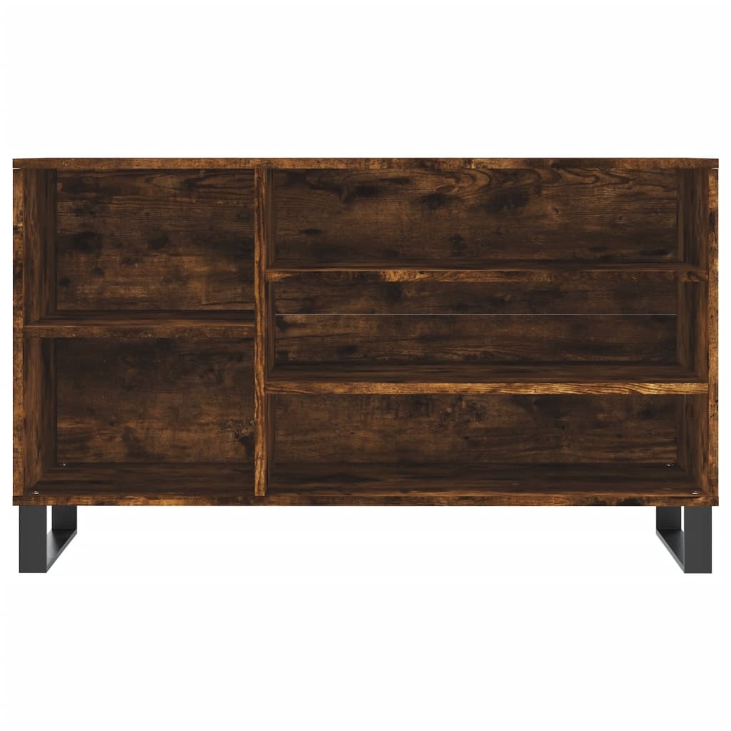 VidaXL Schoenenkast 102x36x60 cm bewerkt hout gerookt eikenkleurig