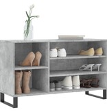 VidaXL Schoenenkast 102x36x60 cm bewerkt hout betongrijs