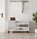 VidaXL Schoenenkast 102x36x60 cm bewerkt hout wit