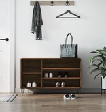 VidaXL Schoenenkast 102x36x60 cm bewerkt hout bruin eikenkleur