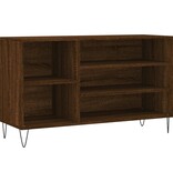 VidaXL Schoenenkast 102x36x60 cm bewerkt hout bruin eikenkleur