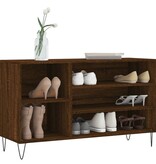 VidaXL Schoenenkast 102x36x60 cm bewerkt hout bruin eikenkleur