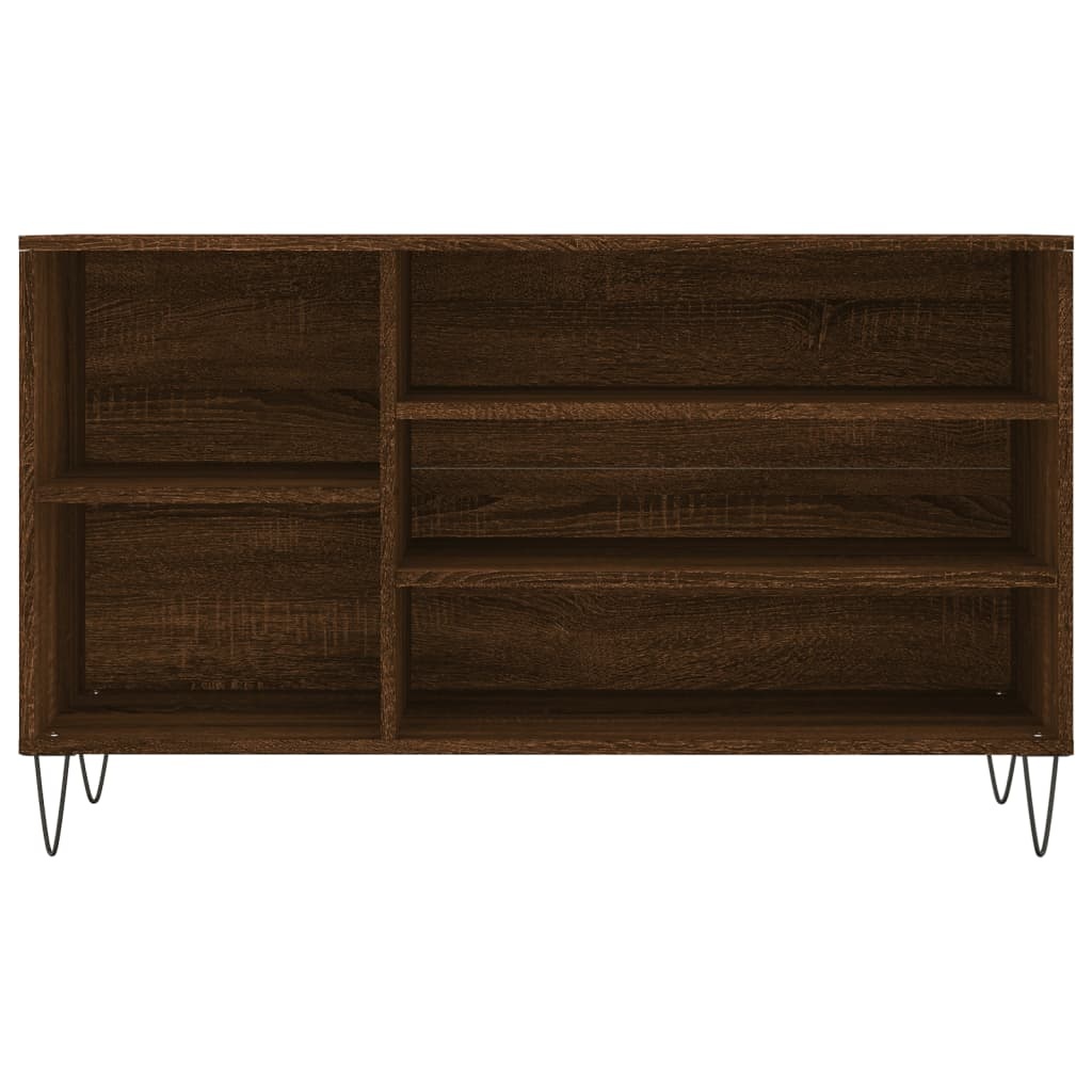 VidaXL Schoenenkast 102x36x60 cm bewerkt hout bruin eikenkleur