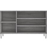 VidaXL Schoenenkast 102x36x60 cm bewerkt hout sonoma grijs