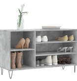 VidaXL Schoenenkast 102x36x60 cm bewerkt hout betongrijs