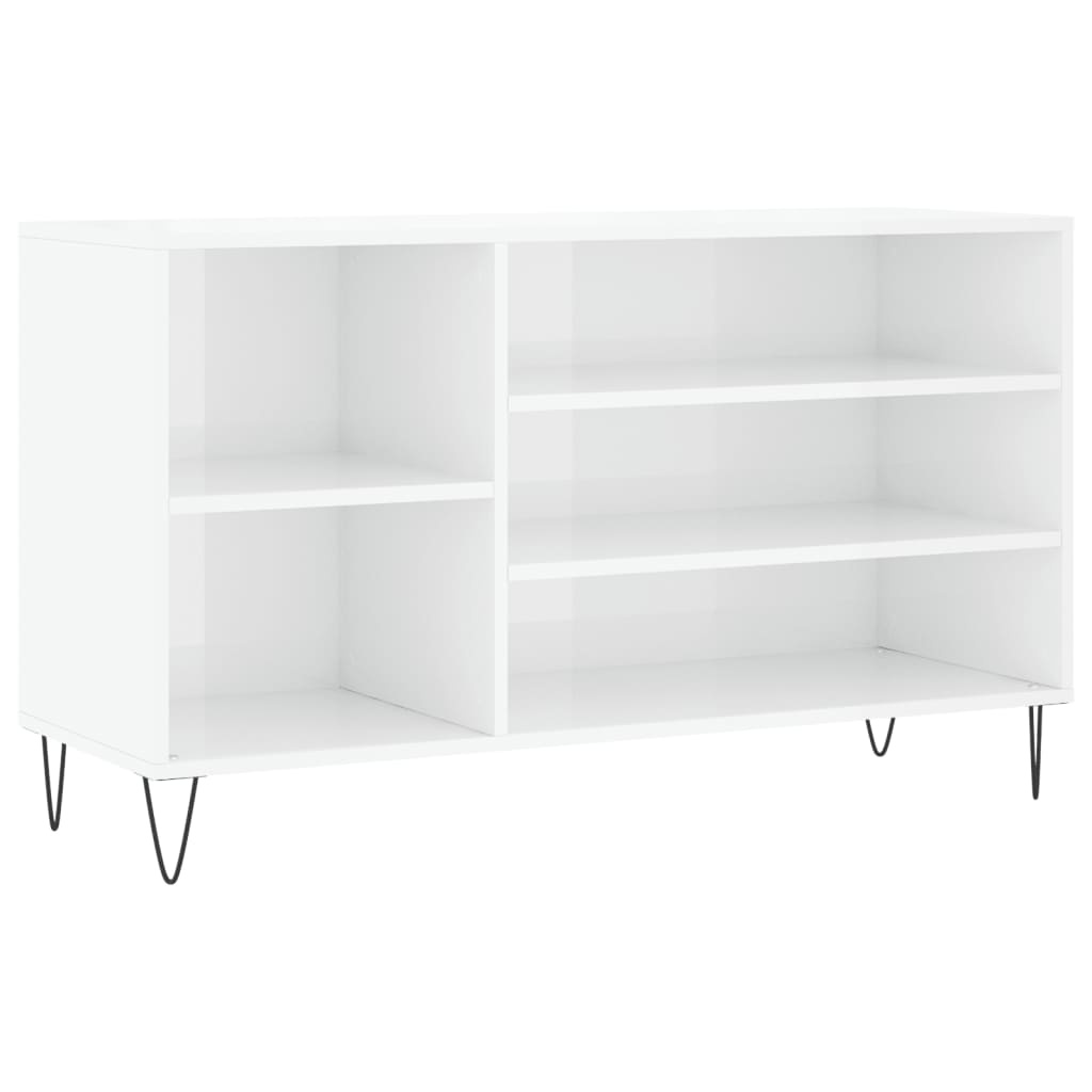 VidaXL Schoenenkast 102x36x60 cm bewerkt hout hoogglans wit