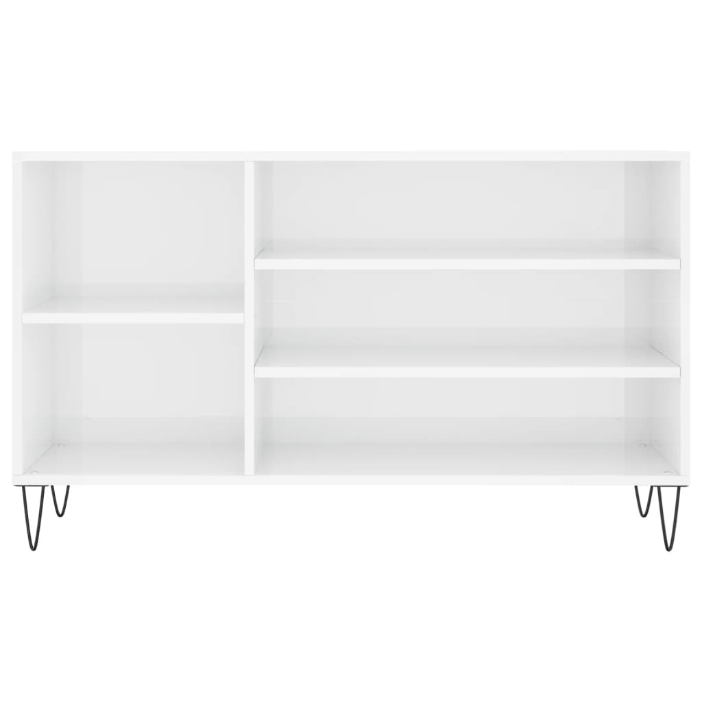 VidaXL Schoenenkast 102x36x60 cm bewerkt hout hoogglans wit