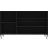VidaXL Schoenenkast 102x36x60 cm bewerkt hout zwart