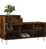 VidaXL Schoenenkast 102x36x60 cm bewerkt hout gerookt eikenkleurig